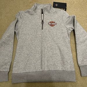 Harley Davidson Quarter Zip Sweatshirt Brand New SM